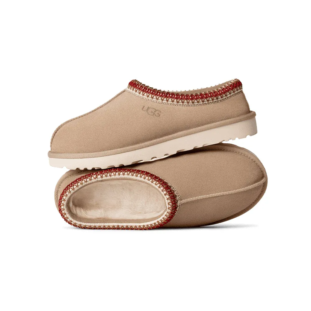 Ugg - Chaussons Tasman - Sand/dark Cherry – Image 3