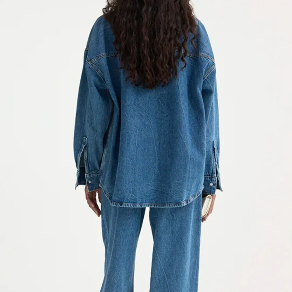 Rohe - Chemise Denim Oversized - Bleu Mid – Image 3
