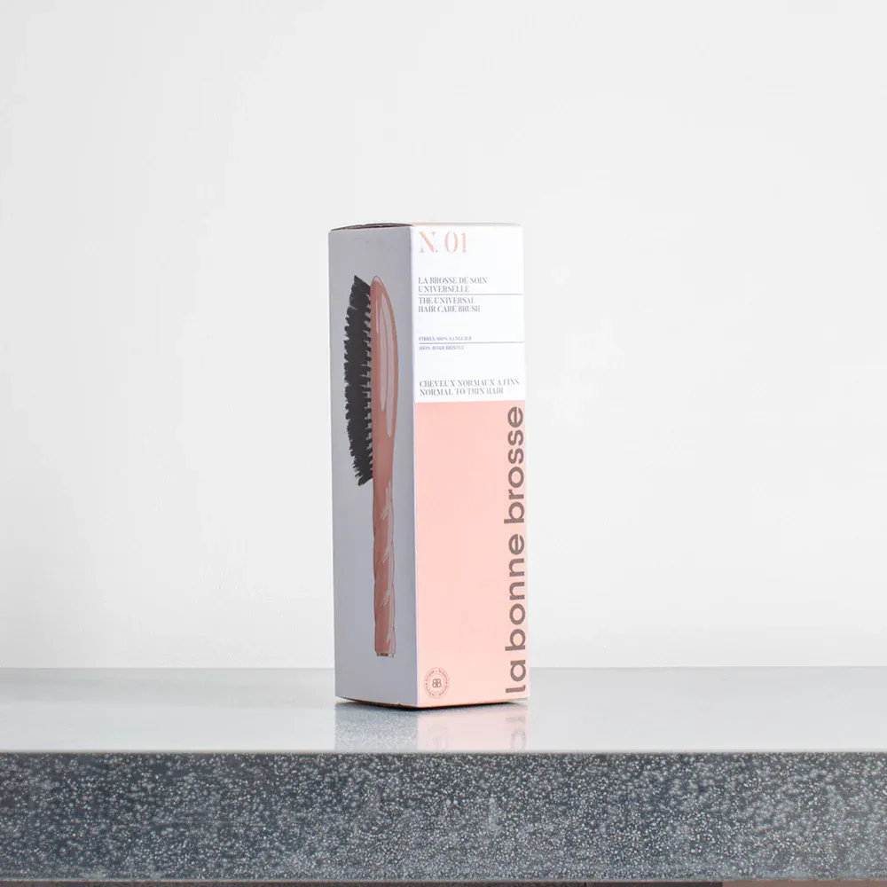 Brosse à cheveux N.01 L'UNIVERSELLE - Soin & Brillance - Corail – Image 4