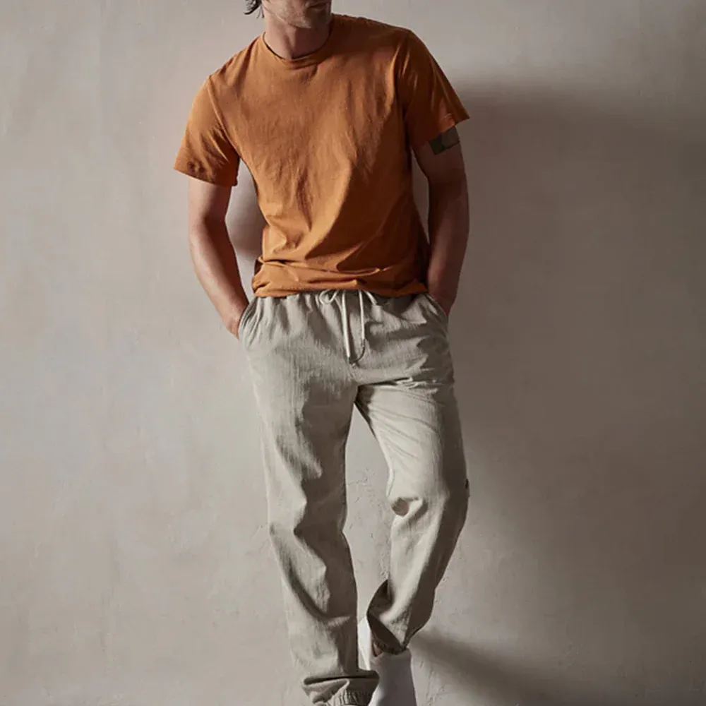 James Perse - T-shirt Short Sleeve Crew Neck - Citrine – Image 2