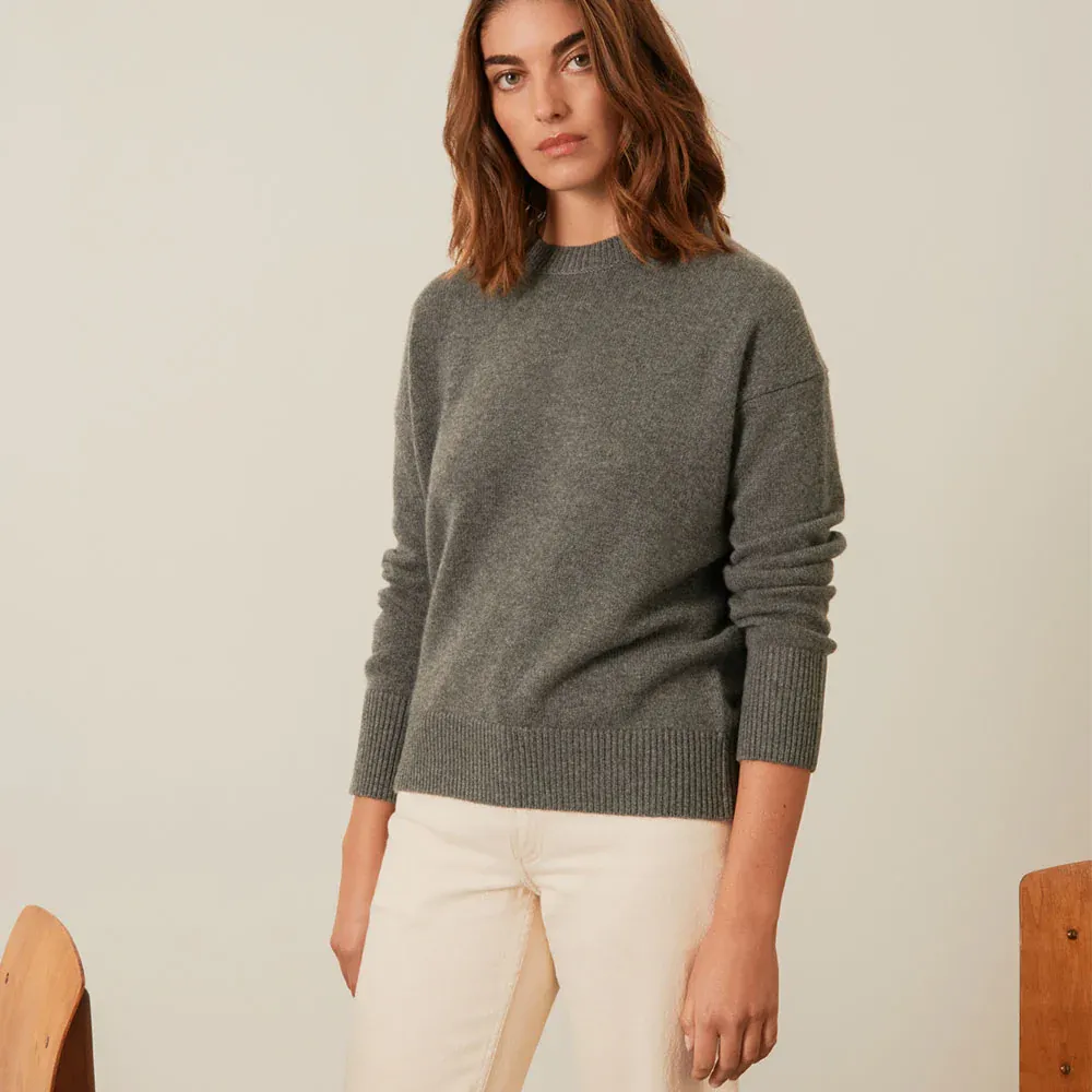 Merci - Pull oversize en cachemire - Gris – Image 3