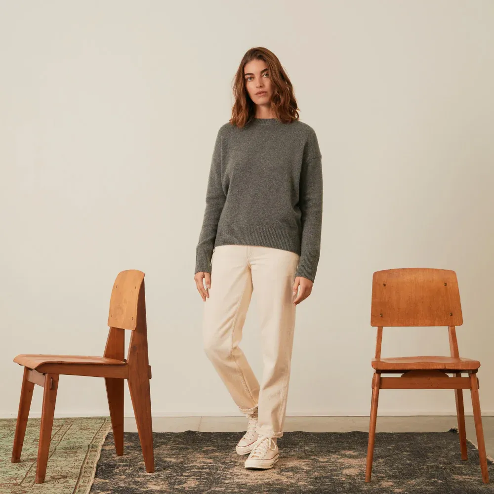 Merci - Pull oversize en cachemire - Gris