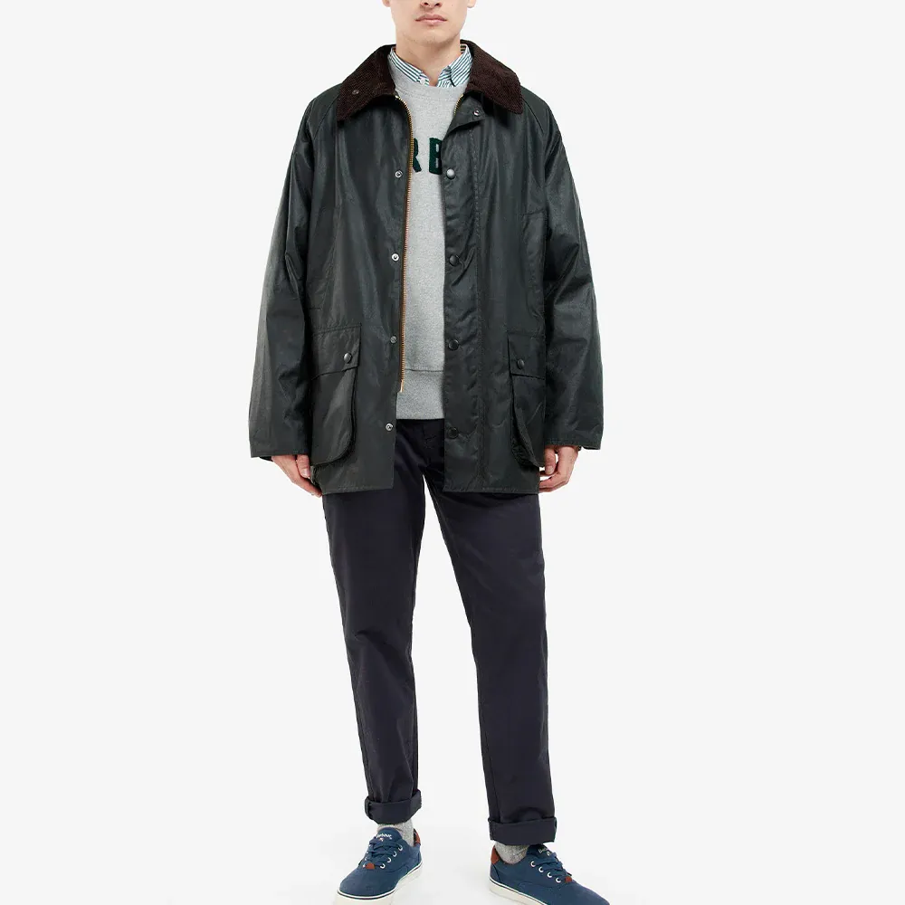 Barbour - Veste Os Bedale Wax - Sage – Image 3